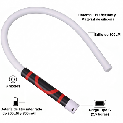Linterna LED Cuello Flexible